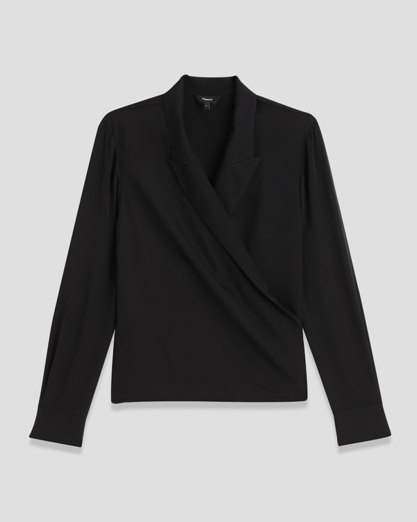 【Theory】一部店舗限定 Modern GGT PK Lapel Wrap BL 【Theory】一部店舗限定 Modern GGT PK Lapel Wrap BL