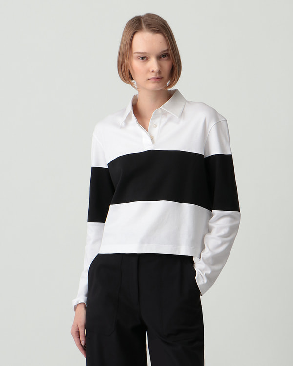 【Theory】Clinton Knit 2 Striped Rugby Shirt 【Theory】Clinton Knit 2 Striped Rugby Shirt