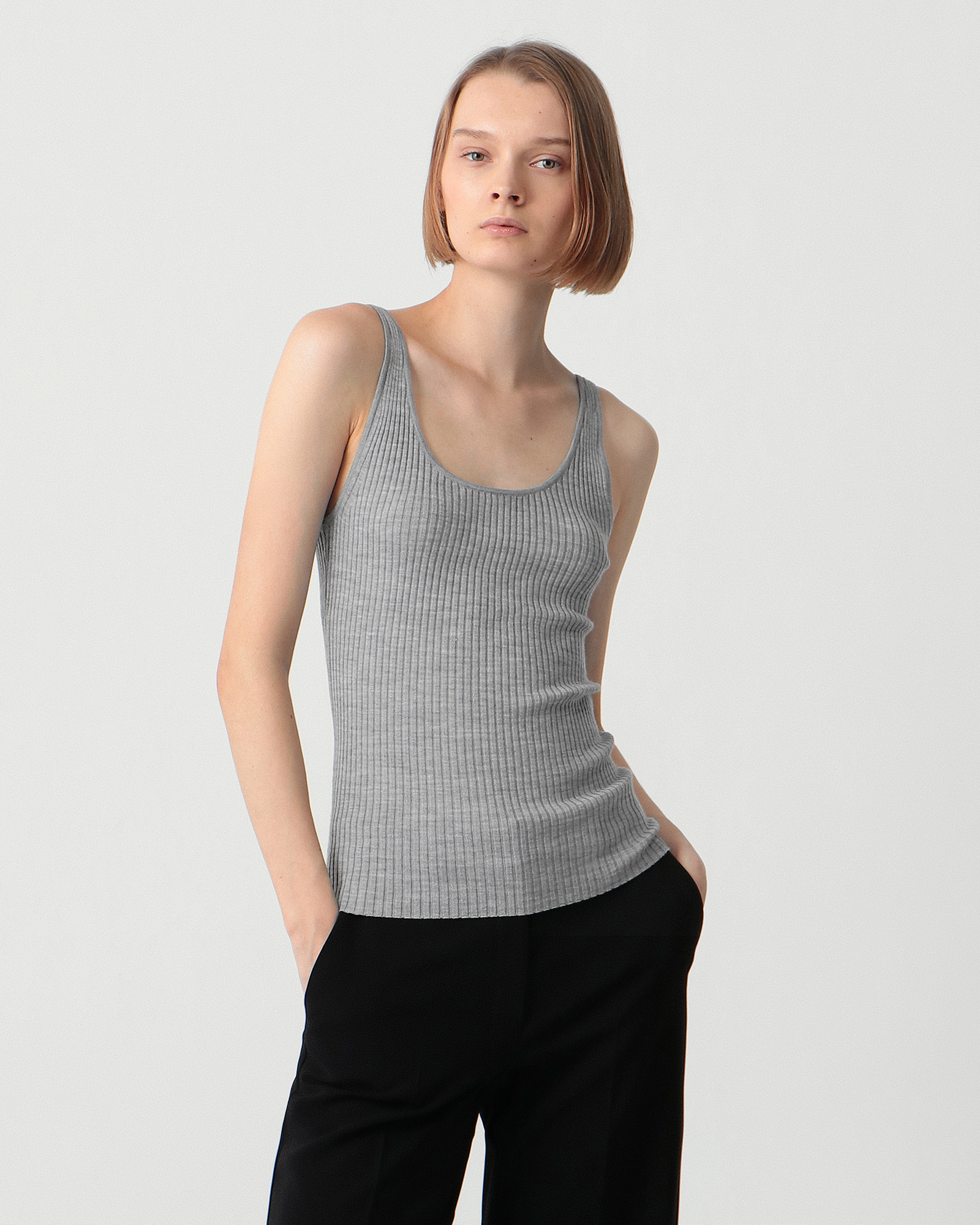 Regal Wool Rib Tank | WOMEN（レディース）｜Theory 公式通販サイト