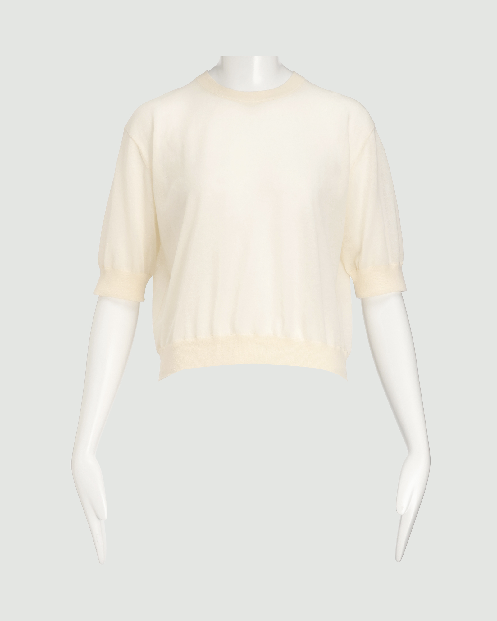 発売予定》 Sheer Crepe Crop Tee | WOMEN（レディース