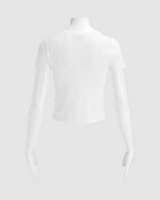 Wooster Crepe Knit Bi Color Rib Tee | WOMEN（レディース）｜Theory