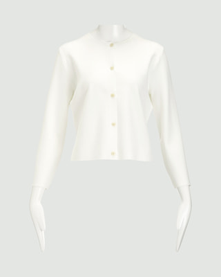 信頼も厚い Wooster WOMEN（レディース | J Cardigan Fitted Knit Crepe カーディガン