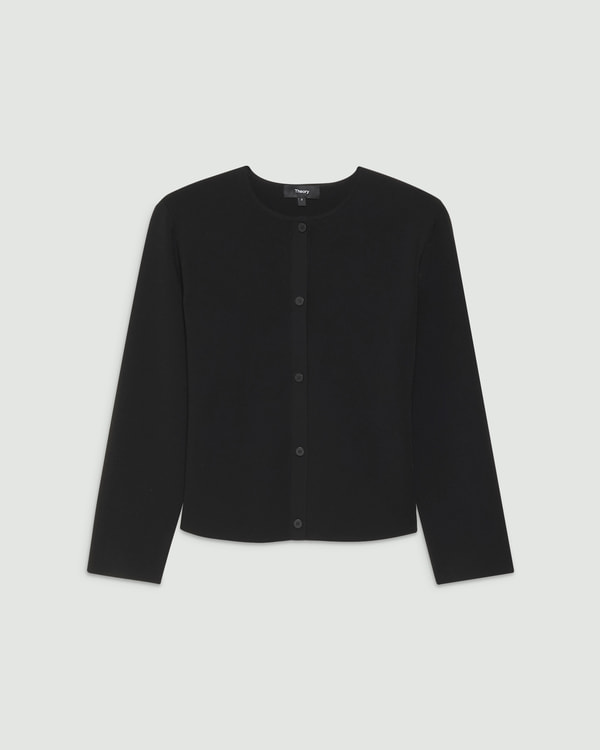 トップス Theory Wooster Crepe Knit Fitt Cardigan Fabric-WOOSTER CREPE KNIT | WOMEN(レディース)|Theory 公式