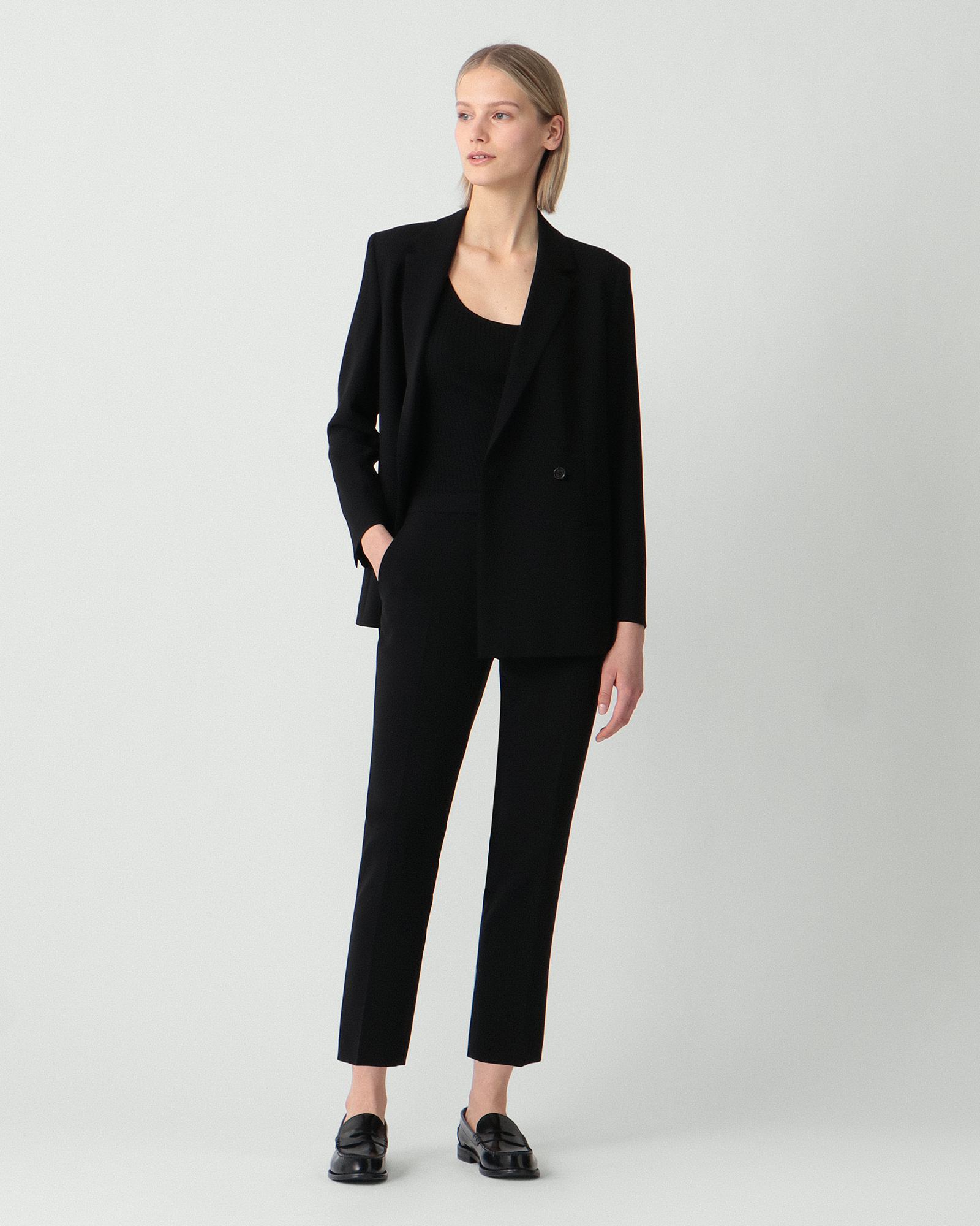 Admiral Crepe Relaxed Blazer | WOMEN（レディース）｜Theory 公式