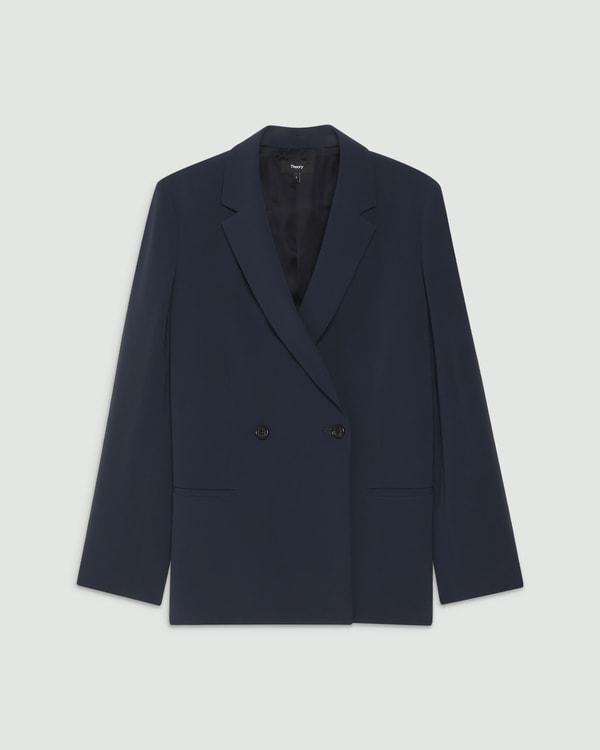 セオリー2025SS Admiral Crepe ジャケット新品 セオリー Theory ジャケット ADMIRAL CREPE LINDRAYIA B