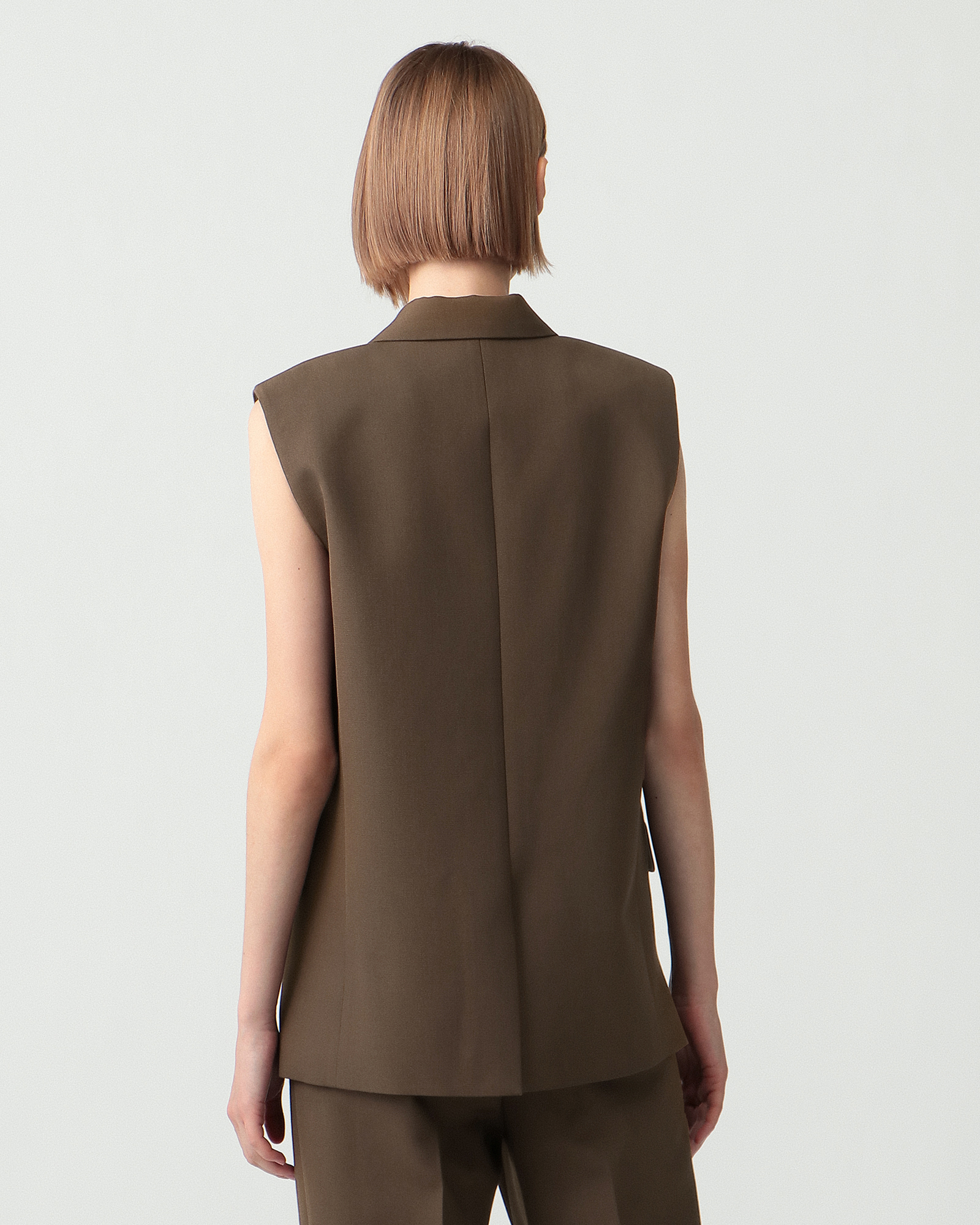 Wool Hopsack Boxy Vest | WOMEN（レディース）｜Theory 公式