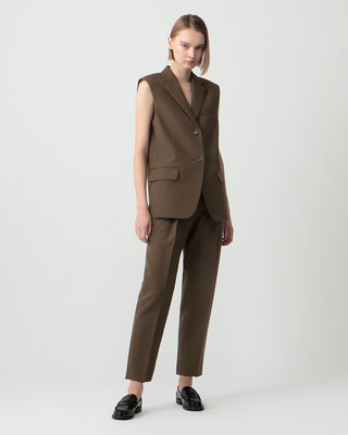 Wool Hopsack Boxy Vest | WOMEN（レディース）｜Theory 公式