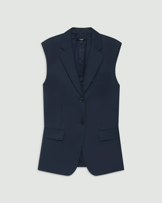 Theory luxe Vest 2025 完売品 Wool Hopsack Boxy Vest | WOMEN（レディース）｜Theory 公式