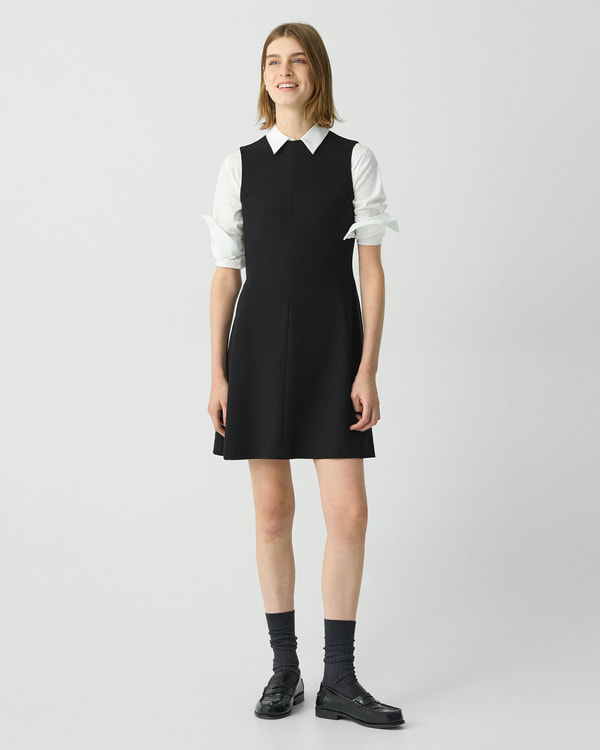 Admiral Crepe Flare Mini Dress | WOMEN（レディース）｜Theory