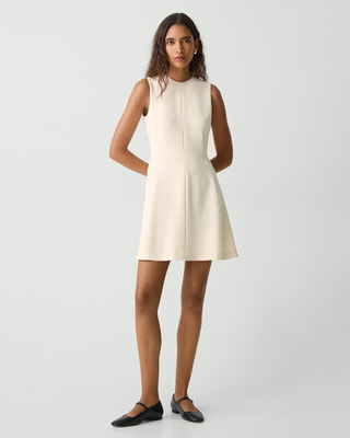 【レビューで送料無料】 Admiral WOMEN（レディース）｜Theory | Dress Mini Flare Crepe ワンピース