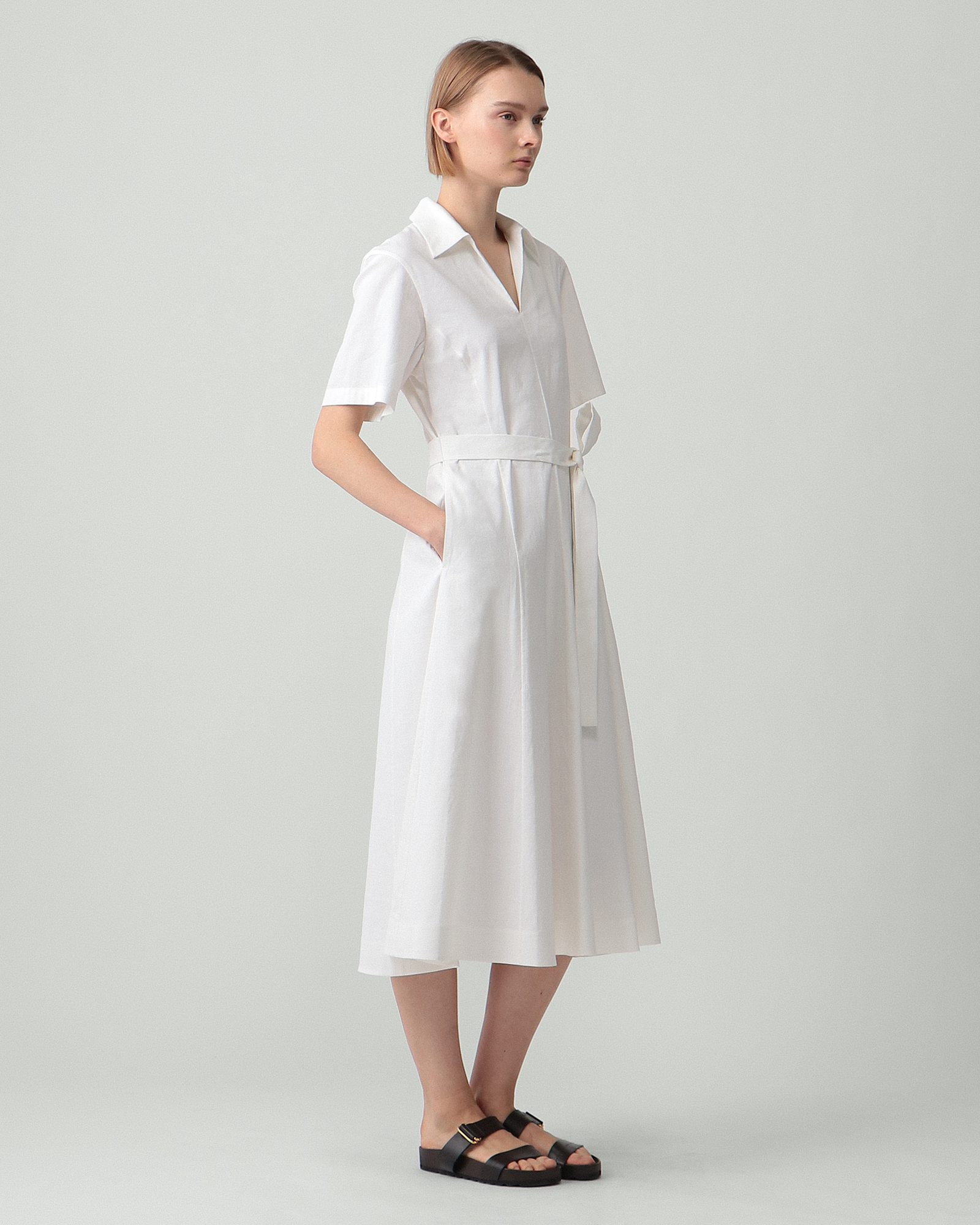 一部店舗限定 Good Crunch Wash Short Sleeve Dress | WOMEN