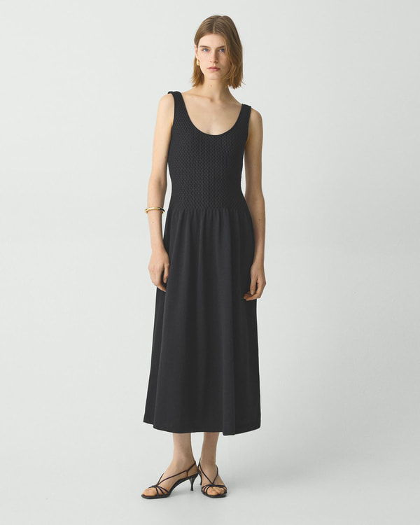 【Theory】Bleecker Cotton Texture Dress 【Theory】Bleecker Cotton Texture Dress
