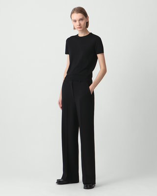 【美品】大きいサイズ　Theory　Admiral Crepe　芸能人着用 Theory(セオリー) ADMIRAL CREPE WIDE PULL ON L - YAMAROKU