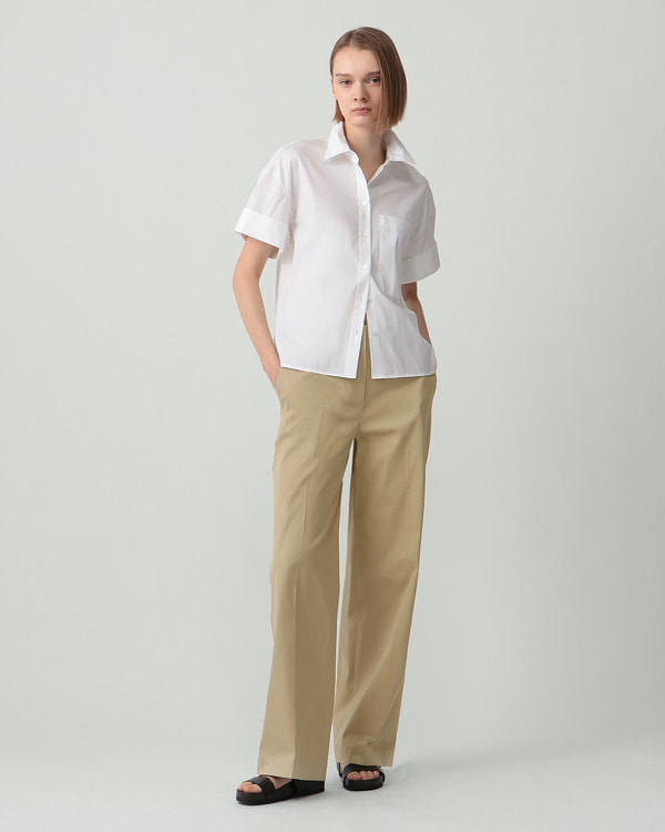 Cotton Chino Straight Pant | WOMEN（レディース）｜Theory