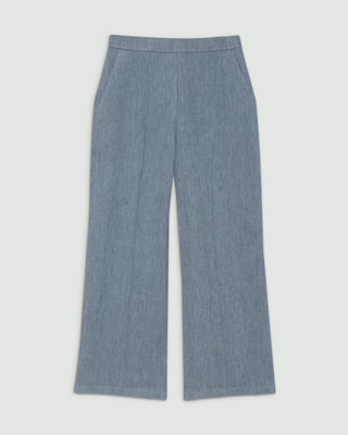 Denim Crunch Straight Pull On Pant T | WOMEN（レディース