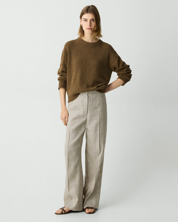 【Theory】Linear Check Straight Trouser 【Theory】Linear Check Straight Trouser