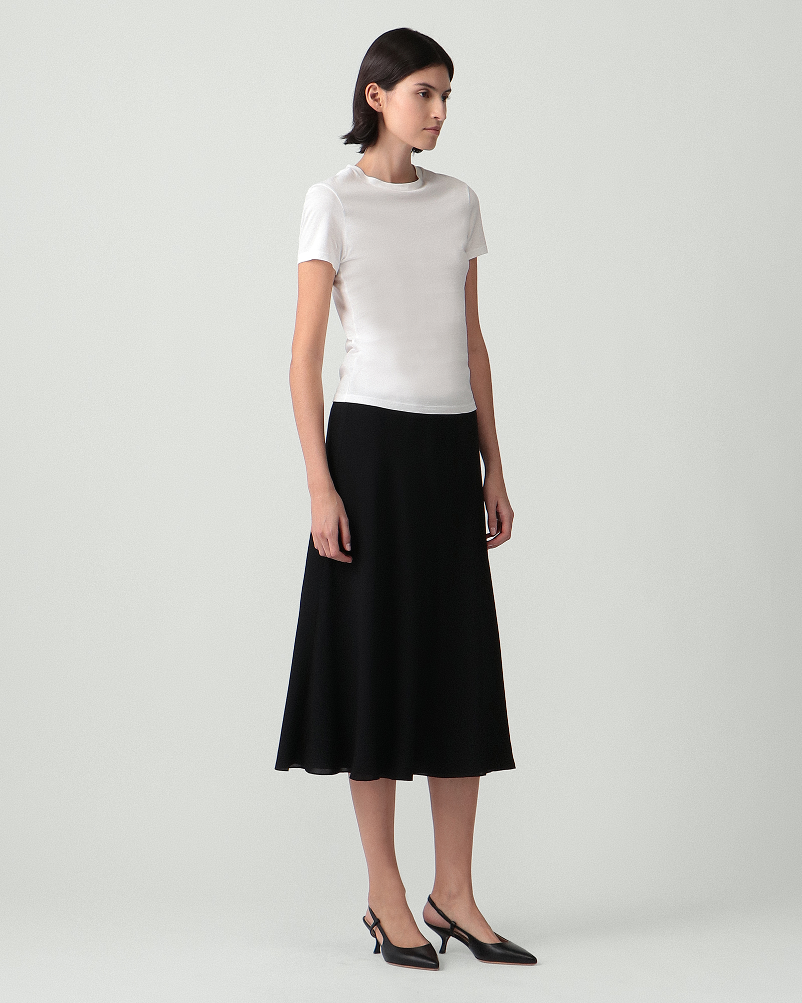 Silk Combo Pull On Skirt | WOMEN（レディース）｜Theory 公式
