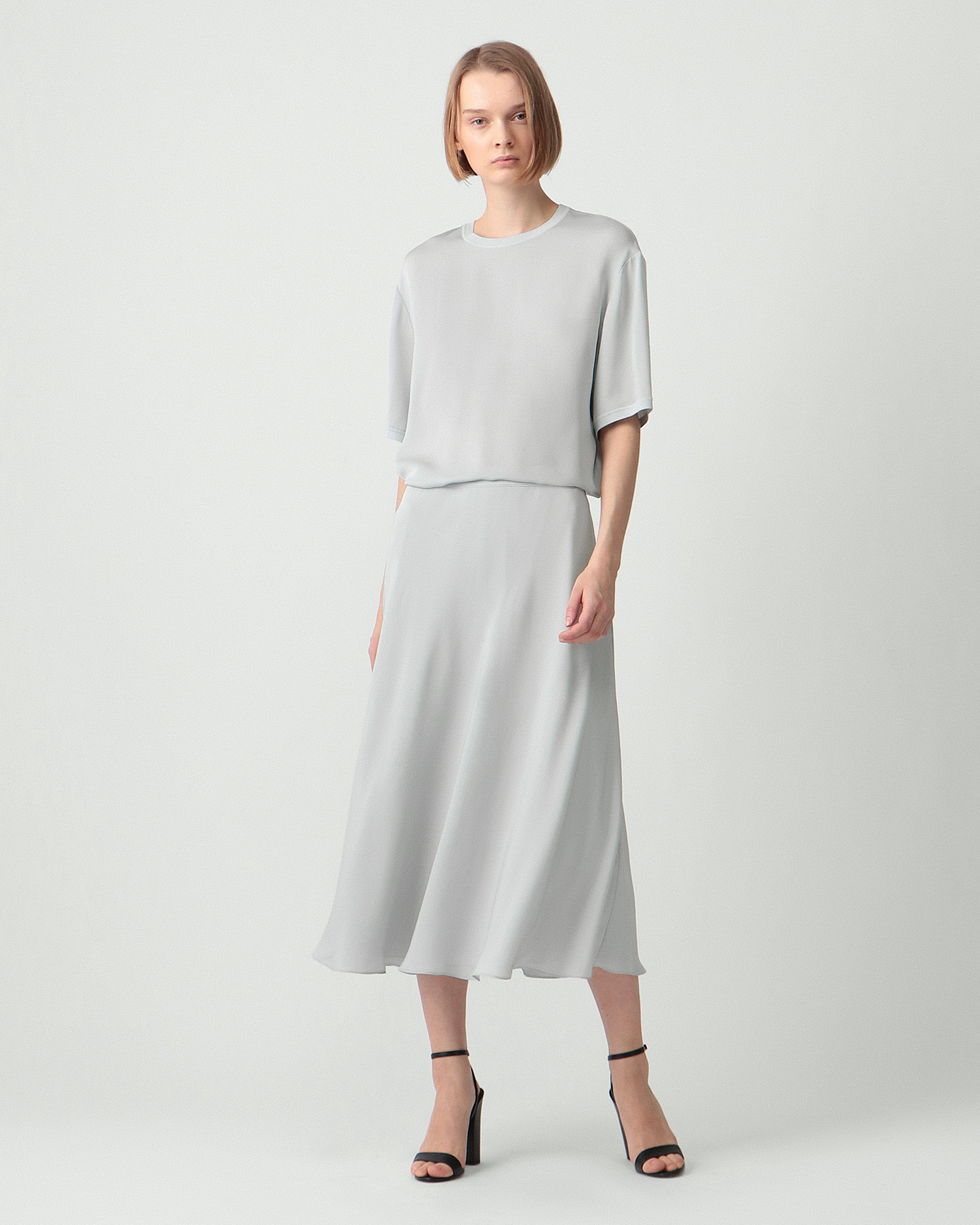 Silk Combo Pull On Skirt | WOMEN（レディース）｜Theory 公式