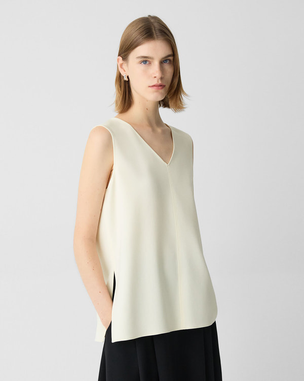 セオリー Theory ブラウス ADMIRAL CREPE ROUND VNK T