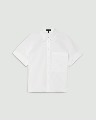 Cotton Shirting Short Sleeve Cuff Shirt | WOMEN（レディース