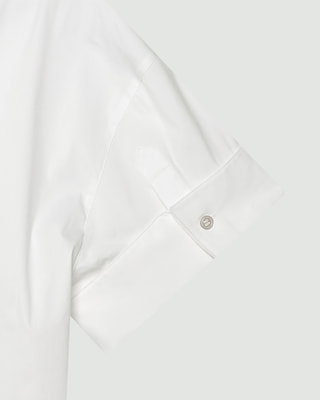 Cotton Shirting Short Sleeve Cuff Shirt | WOMEN（レディース