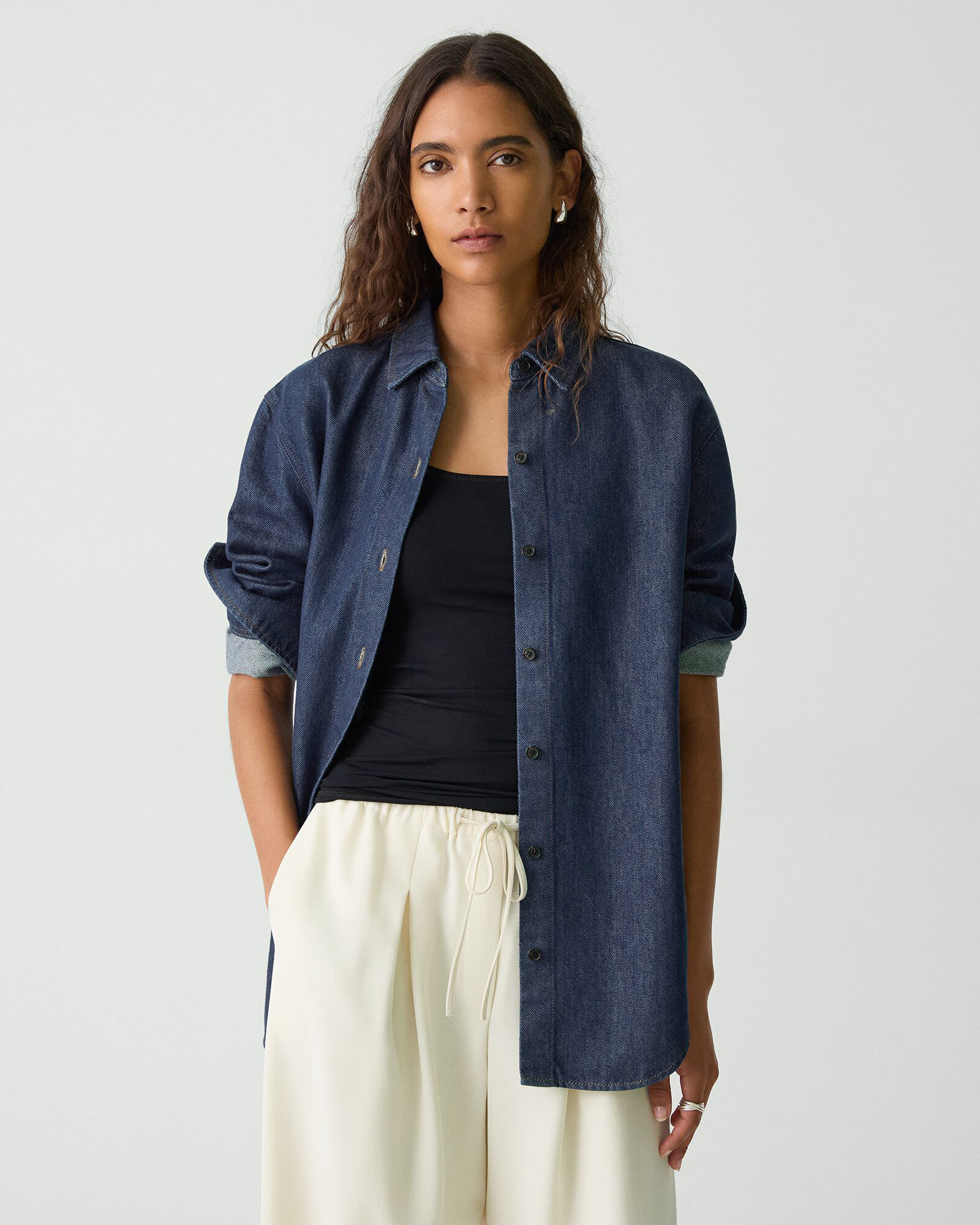 Relaxed Denim Boyfriend Denim Shirt | WOMEN(レディース Relaxed Denim Boyfriend Denim Shirt | WOMEN(レディース