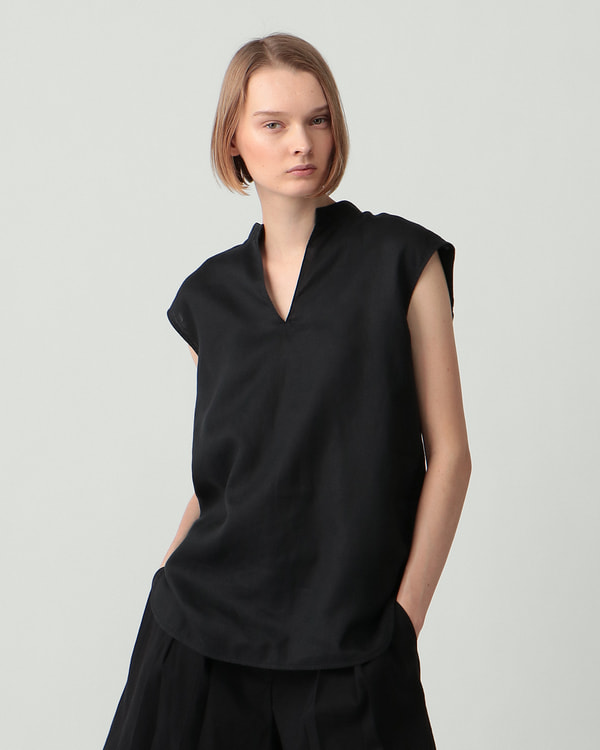 【Theory】Relaxed Linen Slit Boxy Top 【Theory】Relaxed Linen Slit Boxy Top