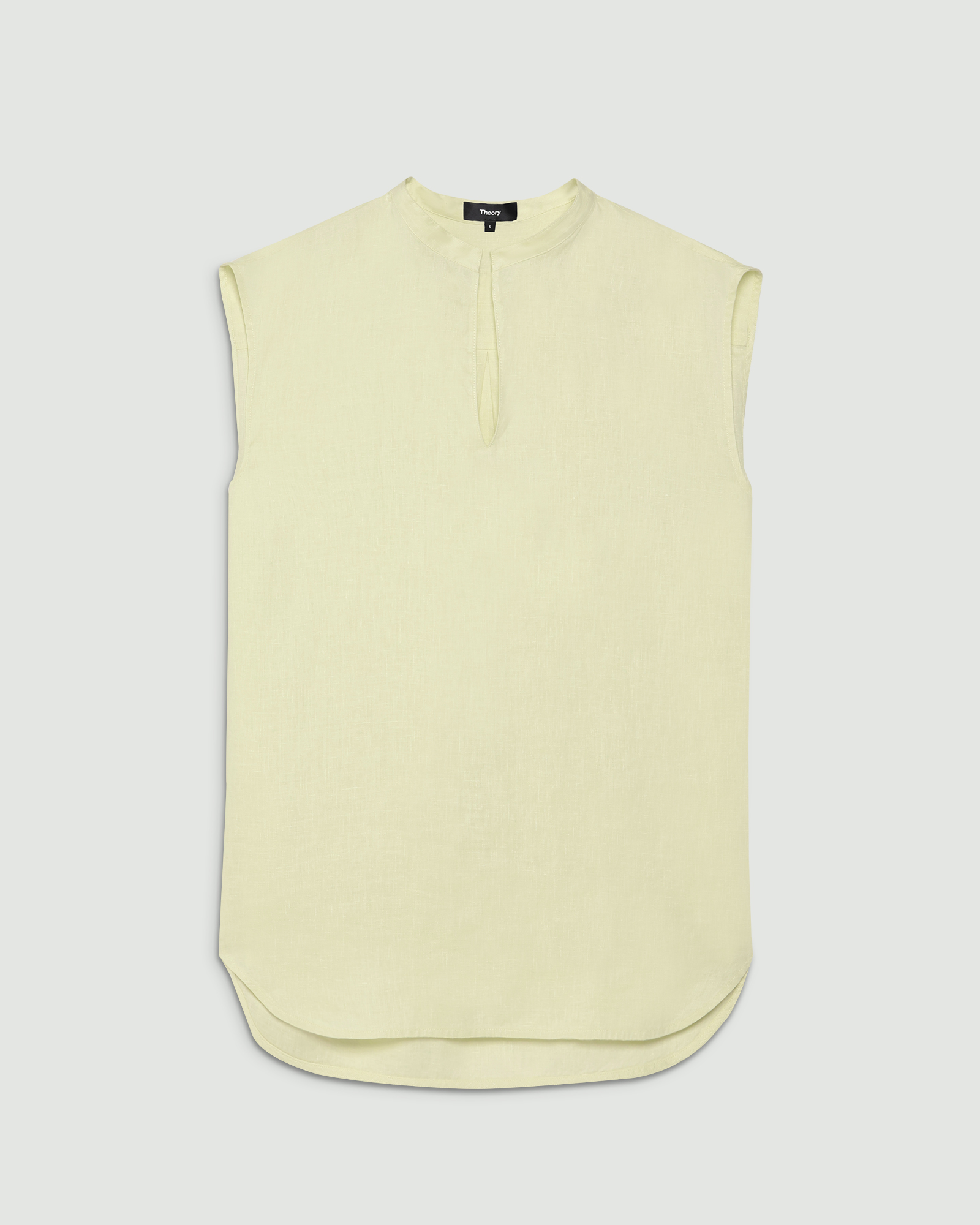 Relaxed Linen Slit Boxy Top | WOMEN（レディース）｜Theory