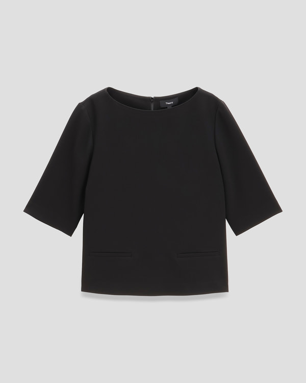 【Theory】Admiral Crepe Short Sleeve Top 【Theory】Admiral Crepe Short Sleeve Top