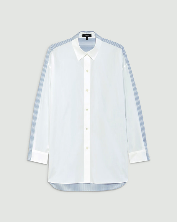 【Theory】一部店舗限定 Cotton Shirting Combo Shirt J 【Theory】一部店舗限定 Cotton Shirting Combo Shirt J