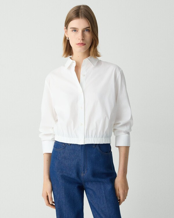 【Theory】Elevated Cotton Fixed Sleeve Shirt 【Theory】Elevated Cotton Fixed Sleeve Shirt