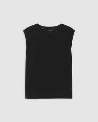 セオリー カットソー 半袖 Uネック ストレッチ ワンカラー P 黒 ブラック theory 黒 Tシャツ 半袖 S 使用感あり カットソー セオリー｜Yahoo