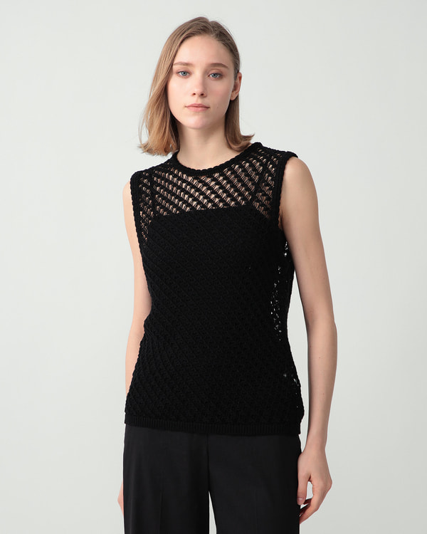 【Theory】《予約商品》 Sheen Cotton Open Stitch Tank S 【Theory】《予約商品》 Sheen Cotton Open Stitch Tank S
