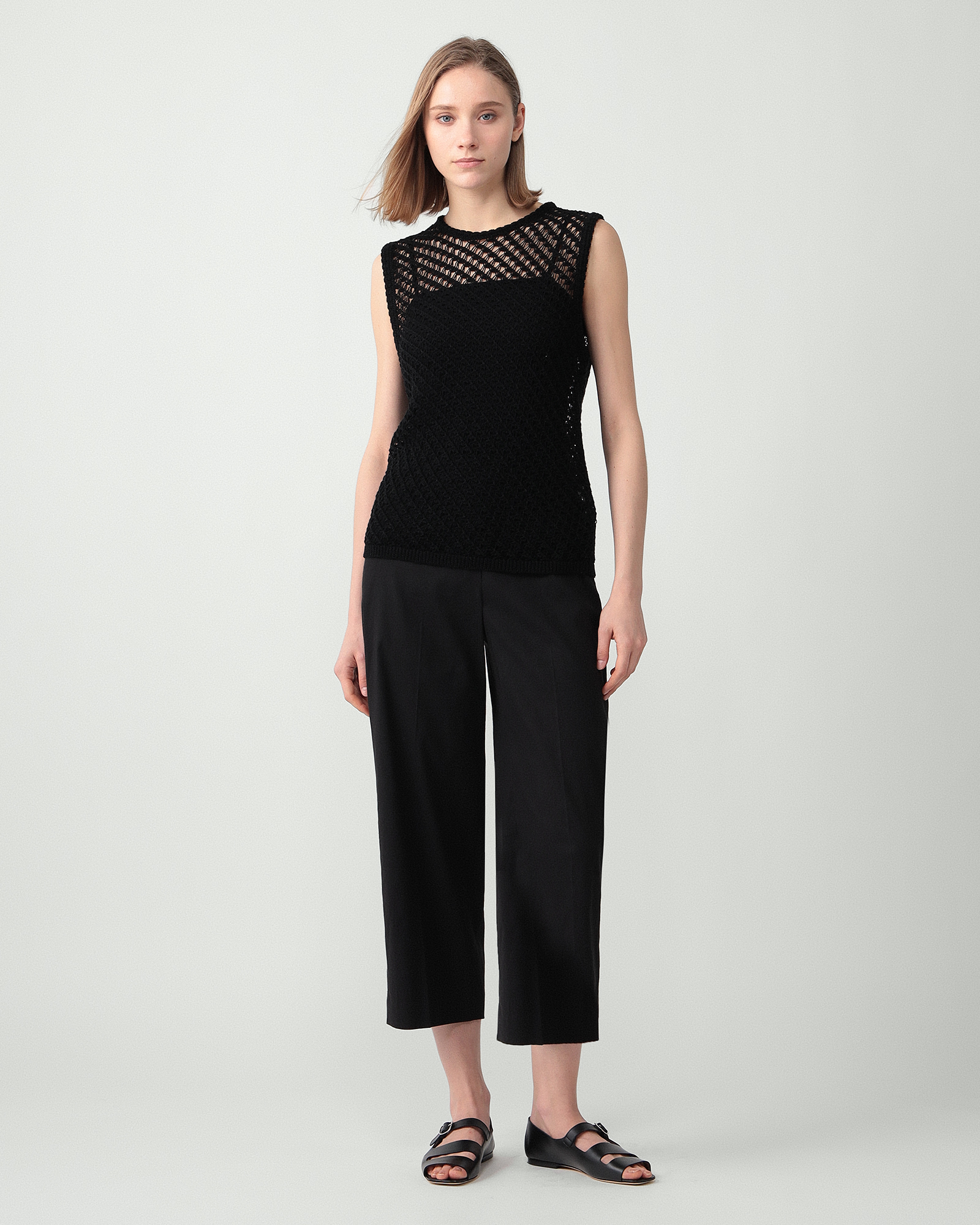 Sheen Cotton Open Stitch Tank S | WOMEN（レディース