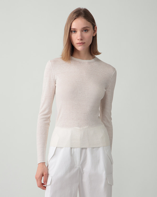 【Theory】《予約商品》 一部限定カラー Neo Sag Harbor Sheer Long Sleeve Sweater 【Theory】《予約商品》 一部限定カラー Neo Sag Harbor Sheer Long Sleeve Sweater