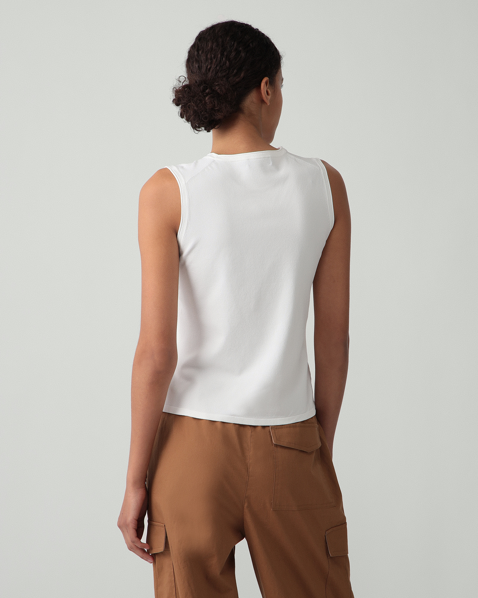 Theory - セオリー Wooster Crepe Knit Sleeveless Shell Wooster Crepe Knit Shell Top | WOMEN（レディース）｜Theory