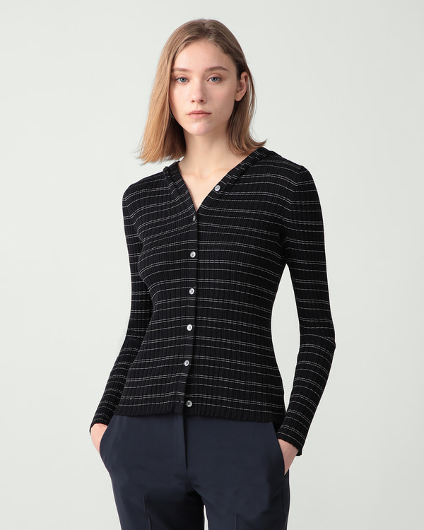 【Theory】一部限定カラー Bleecker Cotton Striped Hoodie 【Theory】一部限定カラー Bleecker Cotton Striped Hoodie