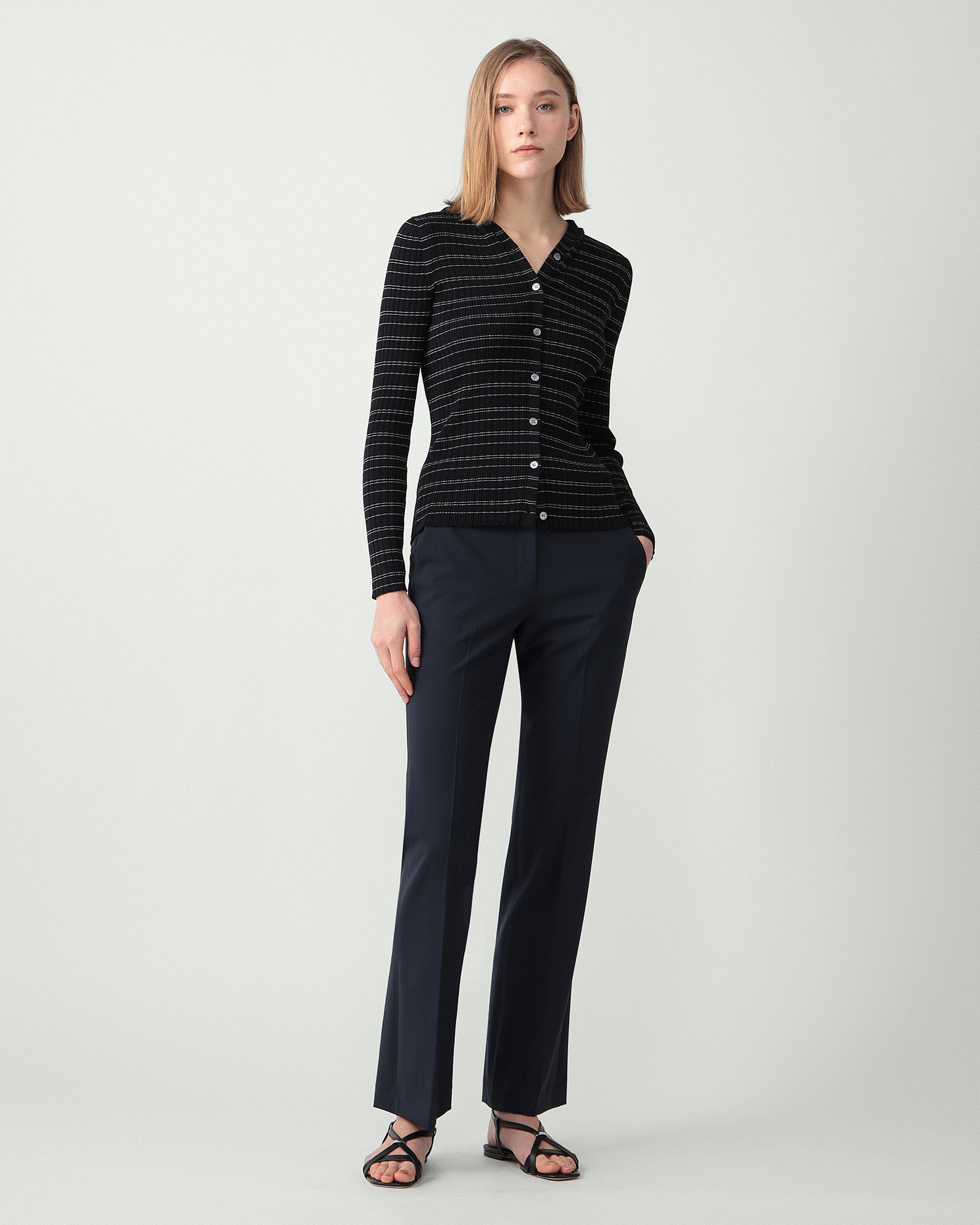 THEORY スリットミティヘンシルスカト O05033040 001 Modern Georgette Fitted Shirt | WOMEN（レディース）｜Theory