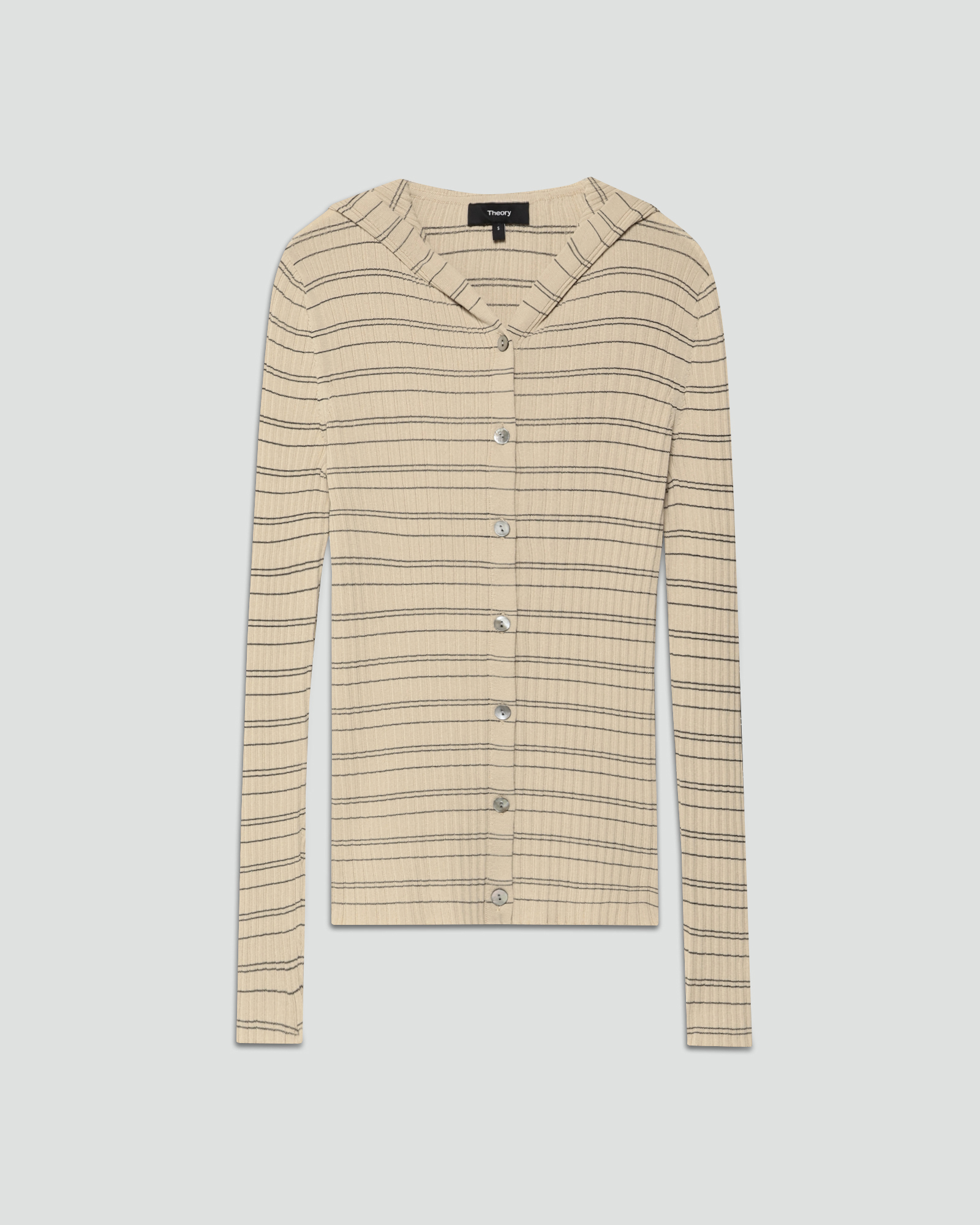 一部限定カラー Bleecker Cotton Striped Hoodie | WOMEN