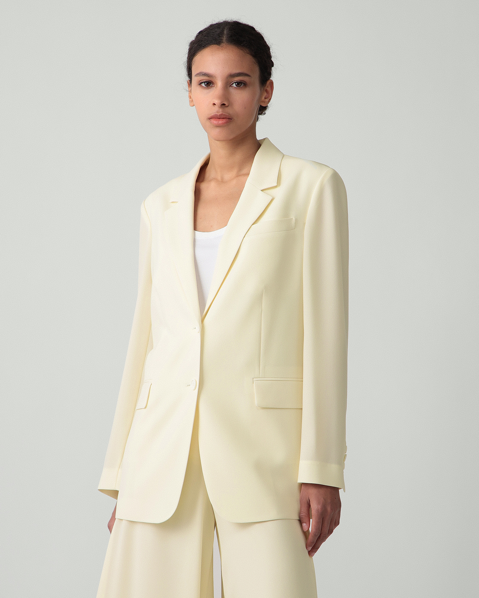 ジャケット・アウター Theory 25SS Satin Crepe Straight Blazer Satin Crepe Straight Blazer | WOMEN（レディース）｜Theory
