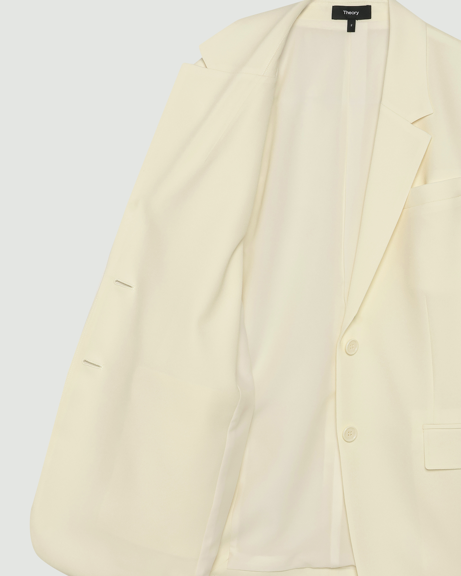 Satin Crepe Straight Blazer | WOMEN（レディース）｜Theory