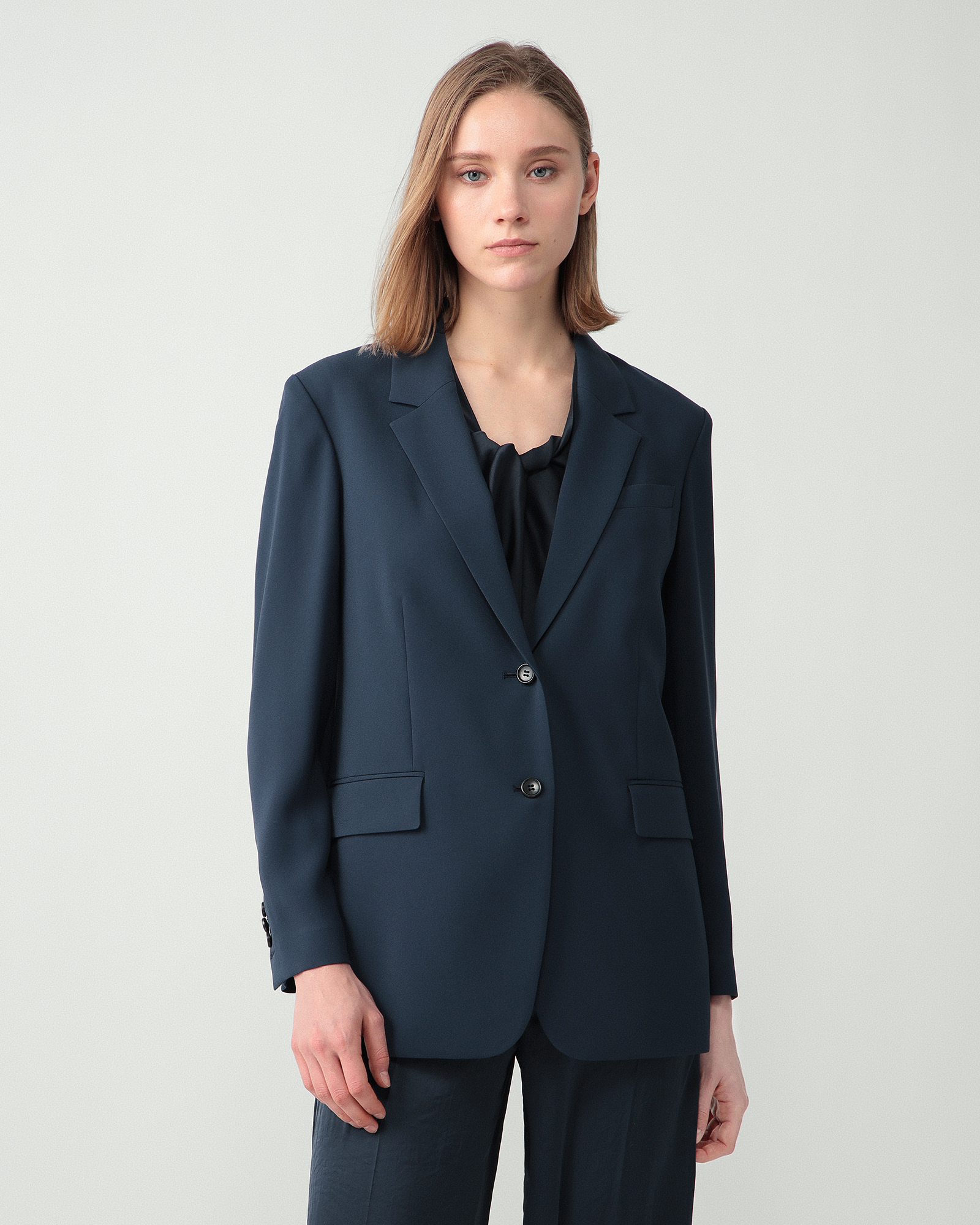 ジャケット・アウター Theory 25SS Satin Crepe Straight Blazer Satin Crepe Straight Blazer | WOMEN（レディース）｜Theory