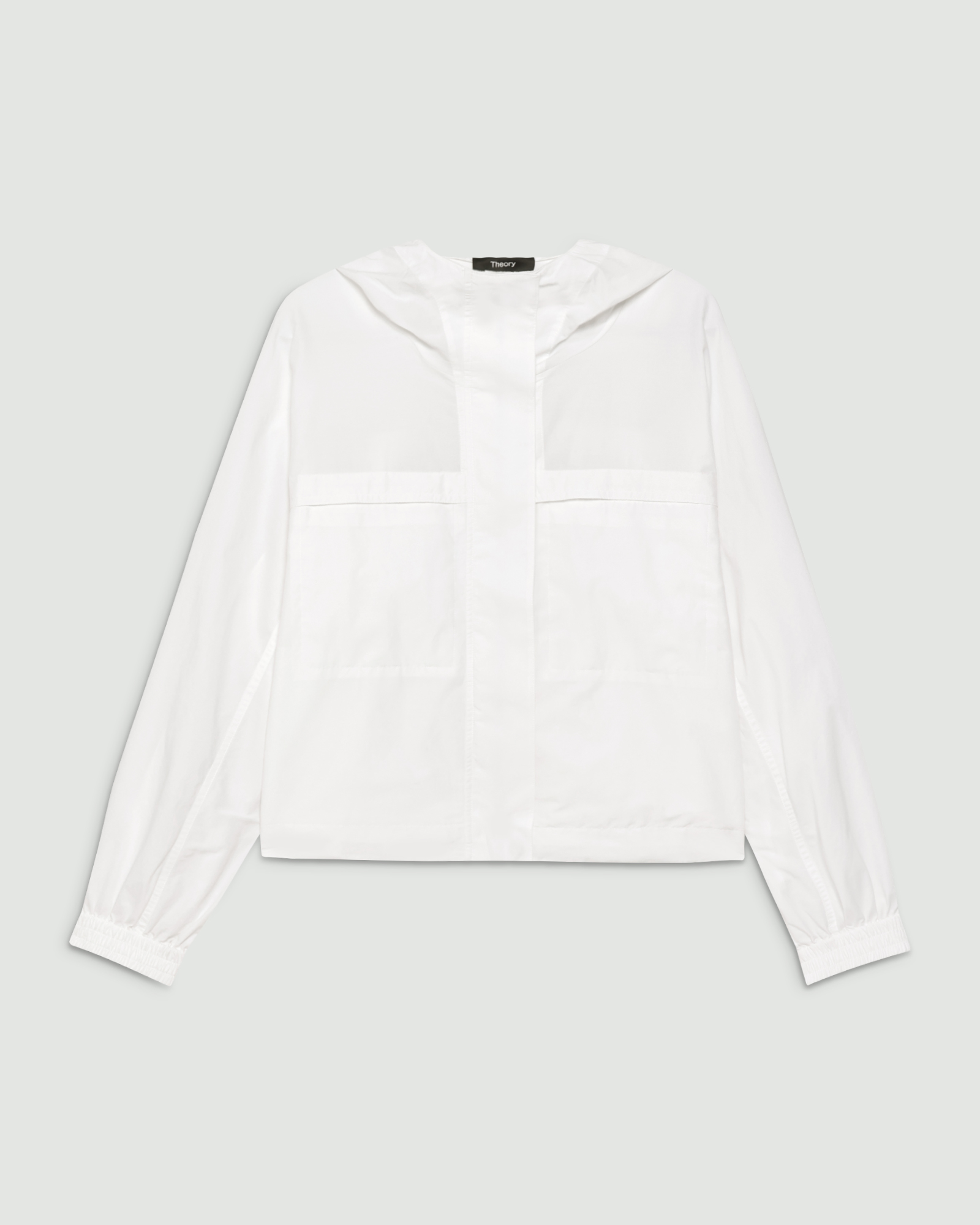 セオリー　フードジャケット　SOFT LAWN GATHER　ホワイトS セオリー(Theory)公式通販 レディースファッション