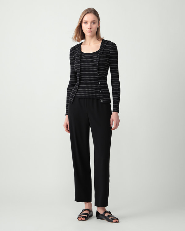 【Theory】Satin Crepe Straight Pull On Pant 【Theory】Satin Crepe Straight Pull On Pant