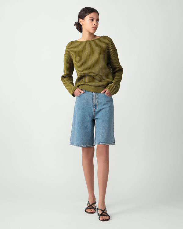【Theory】一部店舗限定 Relaxed Denim Hi Waist Short 【Theory】一部店舗限定 Relaxed Denim Hi Waist Short
