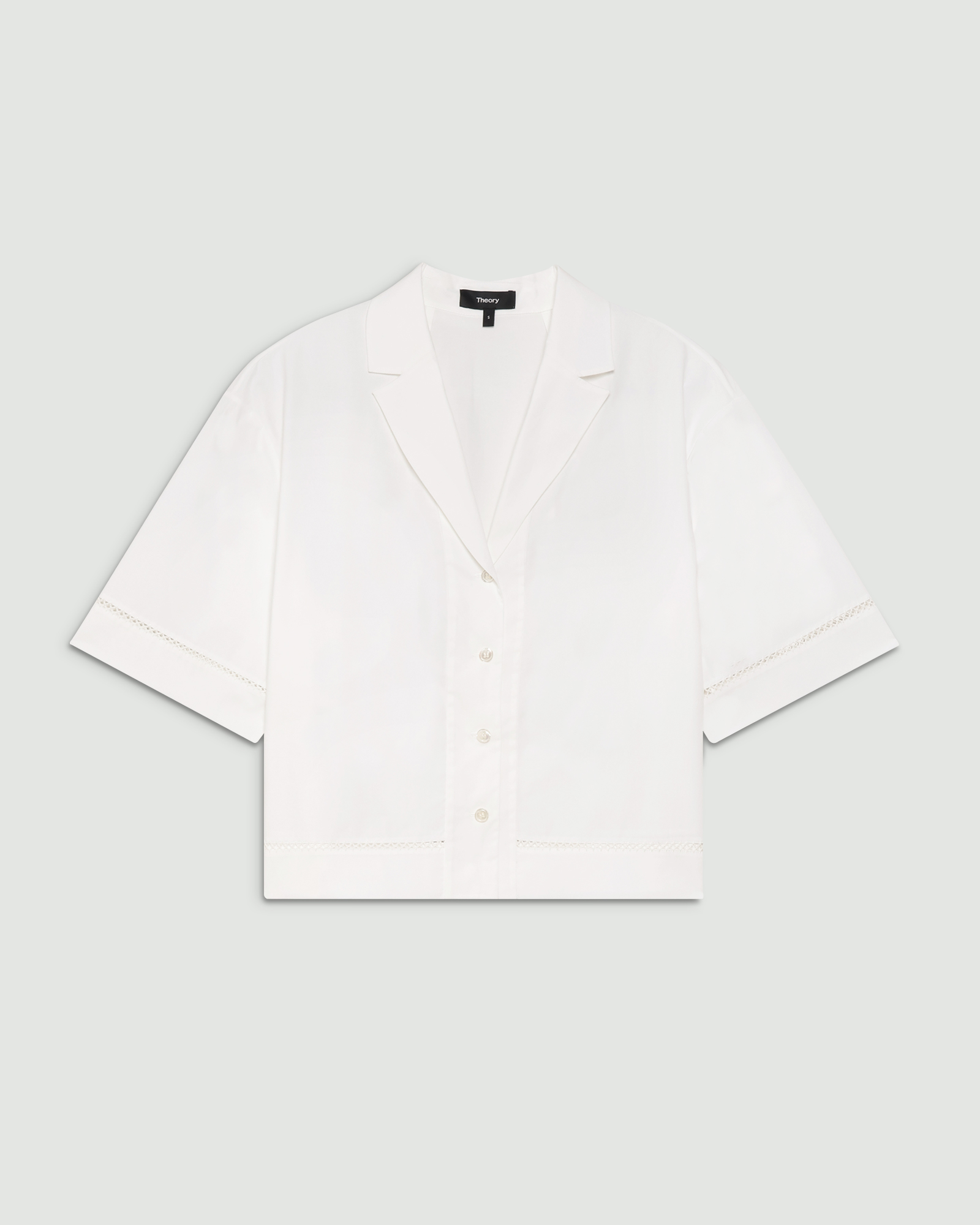 一部店舗限定 City Poplin Lapel Collar Shirt | WOMEN