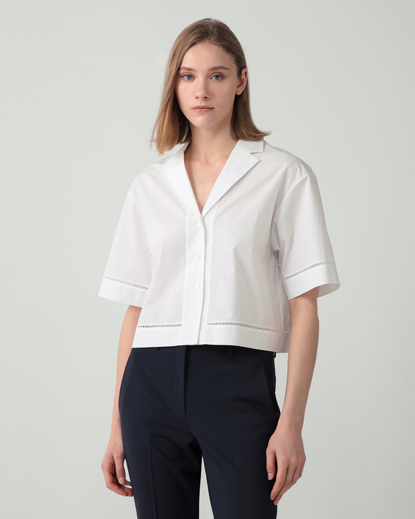 【Theory】一部店舗限定 City Poplin Lapel Collar Shirt 【Theory】一部店舗限定 City Poplin Lapel Collar Shirt