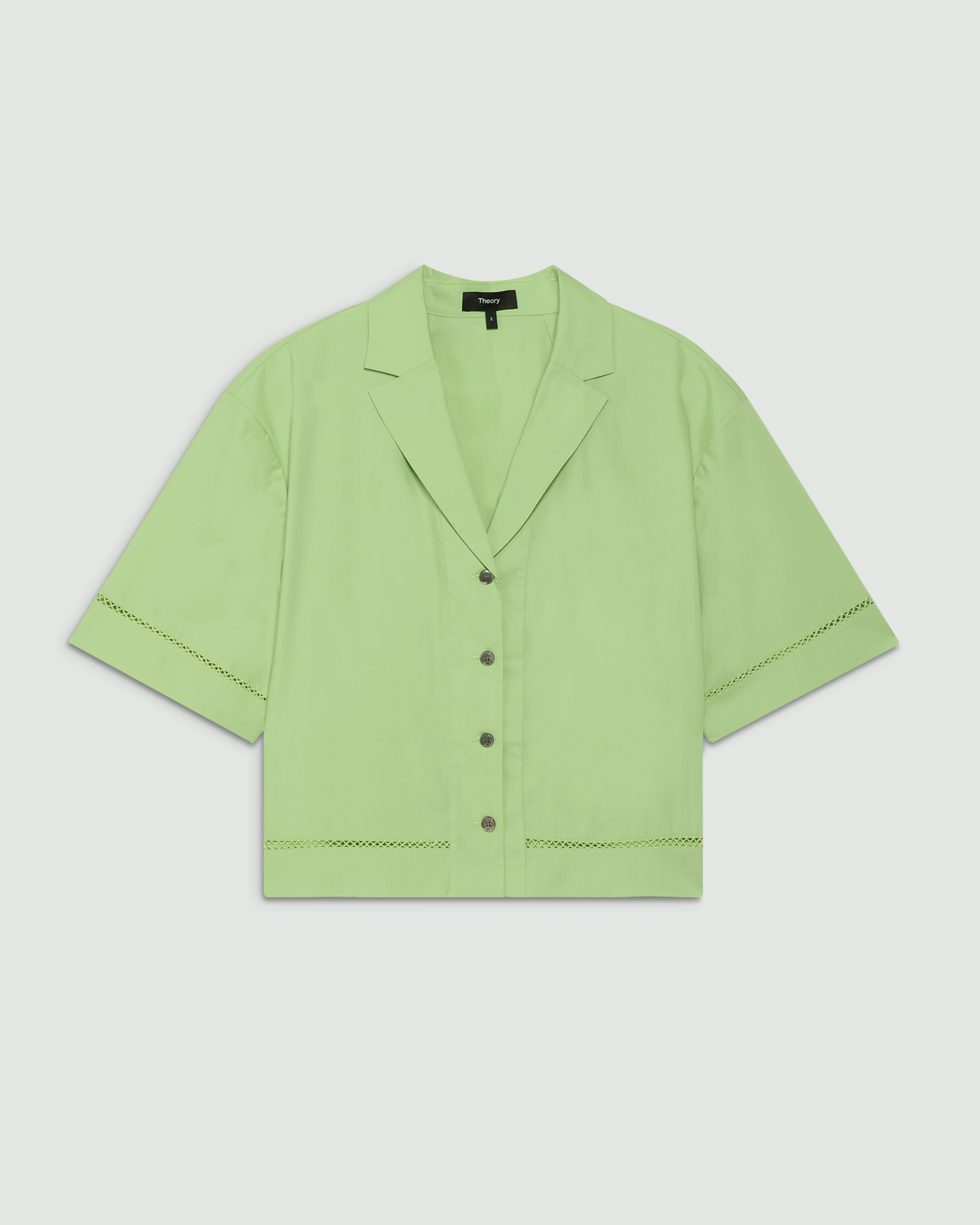 一部店舗限定 City Poplin Lapel Collar Shirt | WOMEN