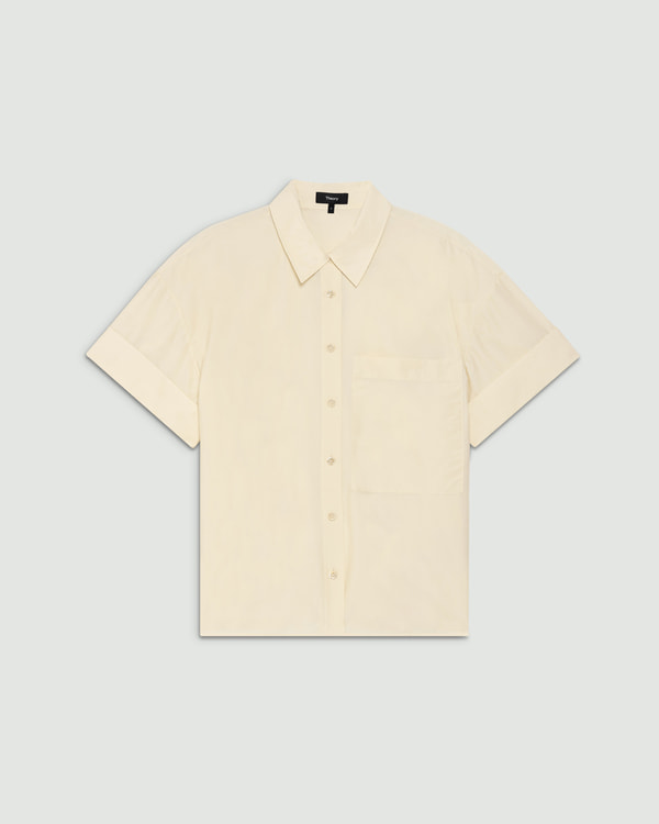 セオリー　フードジャケット　SOFT LAWN GATHER　ホワイトS セオリー(Theory)公式通販