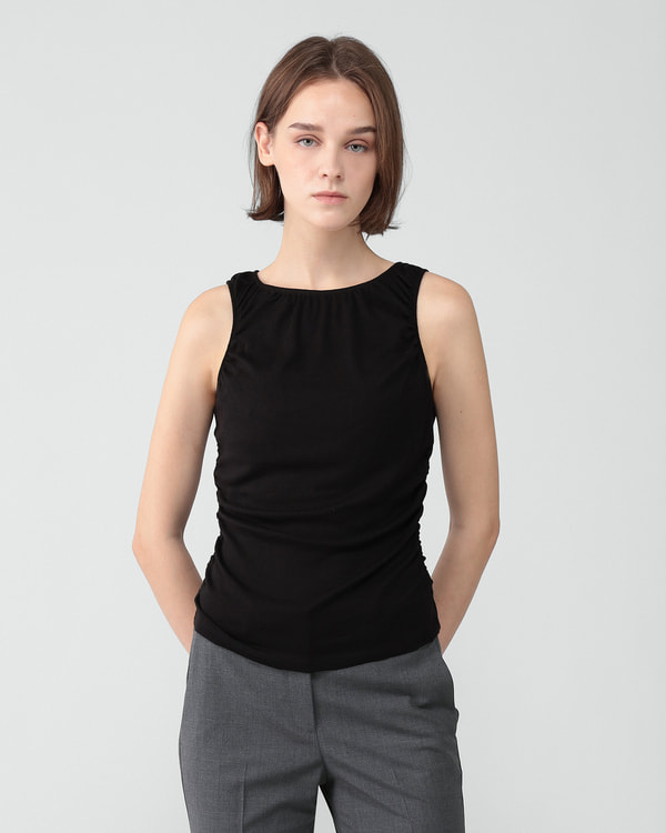 【Theory】Soft Rib Shirring Tee 【Theory】Soft Rib Shirring Tee